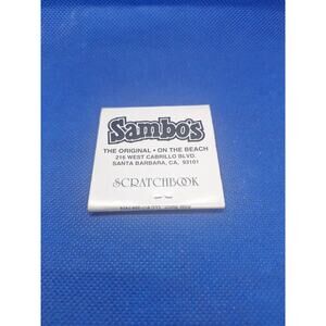 Vintage Sambo’s Scratchbook Notepad Santa Barbara Original Map Rare Unused